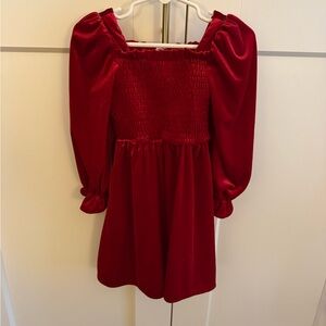 Red Velvet Sweetheart Dress